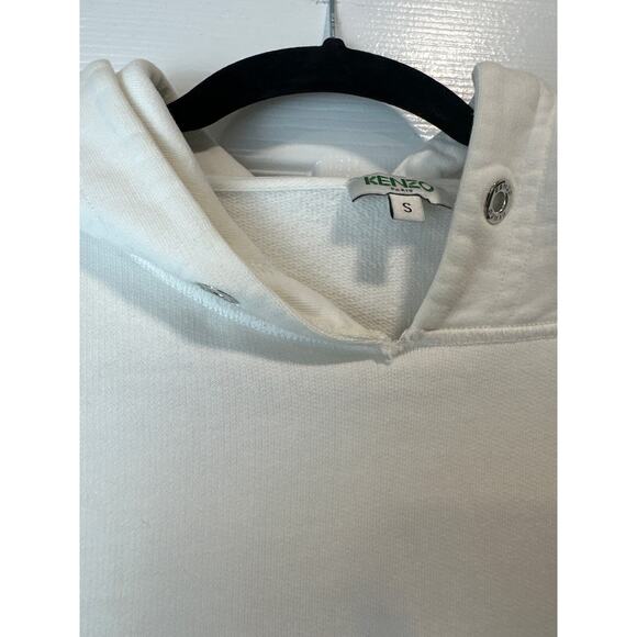 KENZO Paris White Beaded Sequin Unicorn Rare Colorful Hoodie Small Designer - Picture 9 of 10